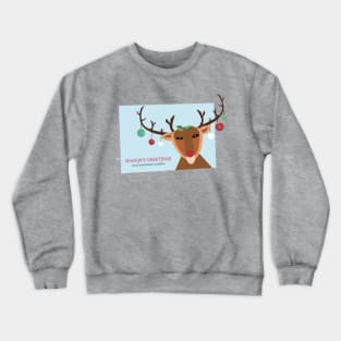 Reindeer Christmas Card Crewneck Sweatshirt